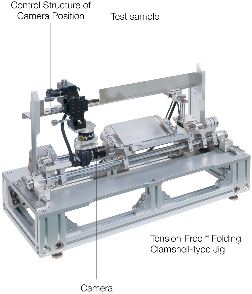 Edge Strain Analysis with Mechanical Endurance Test Tension-Free™ Folding Clamshell-type