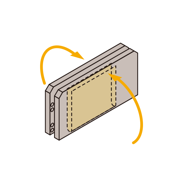 Tension-Free® Folding Clamshell-type